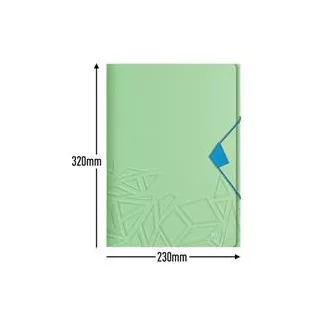 LEITZ Trojlopňové dosky UrbanChic PP, A4, zelená