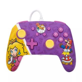 PowerA Enhanced Wired Controller pre Nintendo Switch - Princess Peach Battle PowerA Enhanced Wired Controller pre Nintendo Switch - Princess Peach Battle