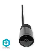 Nedis WIFICO40CBK - SmartLife Vonkajšia Kamera | Wi-Fi | Full HD 1080p | IP65 | Cloud / Micro SD | 12 V DC | Nočné videnie | Android