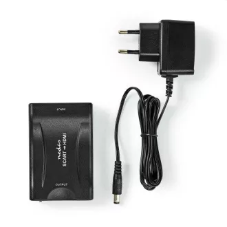 Nedis VCON3463BK - HDMI™ Prevodník | SCART Zásuvka | Výstup HDMI ™ | 1cestný | 1080p | 1.2 Gbps | ABS | Čierna