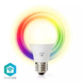 Nedis WIFILRC10E27 - SmartLife LED žiarovka | Wi-Fi | E27 | 806 lm | 9 W | RGB / Warm to Cool White | Android / IOS, F Nedis WIFILRC10E27 - SmartLife LED žiarovka | Wi-Fi | E27 | 806 lm | 9 W | RGB / Warm to Cool White | Android / IOS, F