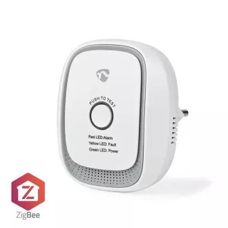 Nedis ZBDG11CWT - Detektor Plynu SmartLife | Zigbee 3.0 | Sieťové napájanie | Android™ / IOS | 75 dB | Biela Nedis ZBDG11CWT - Detektor Plynu SmartLife | Zigbee 3.0 | Sieťové napájanie | Android™ / IOS | 75 dB | Biela