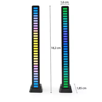 Nedis GALDP110BK - Herné Svetlo| RGB | Napájanie z batérie | Pre použitie: Notebook / Stolný | Čierna Nedis GALDP110BK - Herné Svetlo| RGB | Napájanie z batérie | Pre použitie: Notebook / Stolný | Čierna