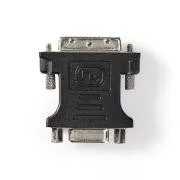 Nedis CCGB32902BK - adaptér DVI| DVI-I 24+5 Zástrčka | VGA Zásuvka | Poniklované | Priamy | PVC | Čierna