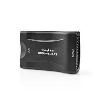 Nedis VCON3461BK - HDMI™ Prevodník | Vstup HDMI ™ | SCART Zásuvka | 1cestný | 1080p | 1.2 Gbps | ABS | Čierna