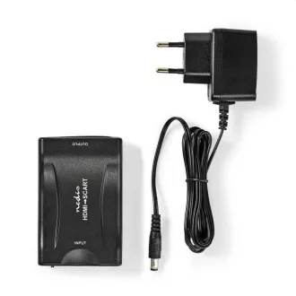 Nedis VCON3461BK - HDMI™ Prevodník | Vstup HDMI ™ | SCART Zásuvka | 1cestný | 1080p | 1.2 Gbps | ABS | Čierna