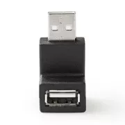 Nedis CCGB60930BK - USB 2.0 Adaptér | USB-A Zástrčka | USB-A Zásuvka | Čierna farba