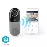 Nedis WIFICDP40CWT - Wi-Fi Smart Domový Video Telefón | Cloud/ microSD / Onvif | IP65 | snímač pohybu | Biela