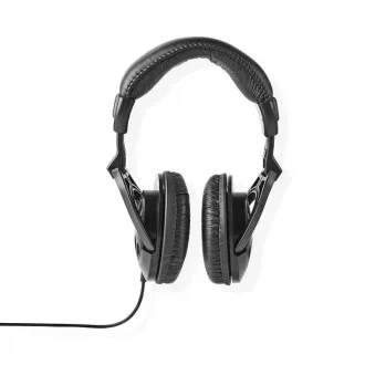 Nedis CHSTU210BK - PC slúchadlá| Cez Uši | Stereo | USB Typ-C™/USB-A | Sklopnú Mikrofón | Čierna