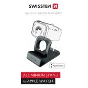 SWISSTEN HLINÍKOVÝ STOJANČEK PRE iWATCH ŠEDÝ