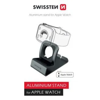 SWISSTEN HLINÍKOVÝ STOJANČEK PRE iWATCH ŠEDÝ SWISSTEN HLINÍKOVÝ STOJANČEK PRE iWATCH ŠEDÝ