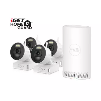iGET HOMEGUARD HGNVK88004P - Wire-free FullHD NVR 8CH + 4x batériová kamera HGNVK686CAMP