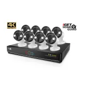 iGET HOMEGUARD HGNVK164908 - Ultra HD 4K systém s PoE napájaním, 16-kanálové NVR + 8x HGNVK936CAM 4K kamera
