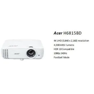 Acer H6815GTV Google TV, DLP, 4K UHD 3840x2160/4000 ANSI lm/10 000:1/2xHDMI /repro 1x10W/3,1 Kg Acer H6815GTV Google TV, DLP, 4K UHD 3840x2160/4000 ANSI lm/10 000:1/2xHDMI /repro 1x10W/3,1 Kg