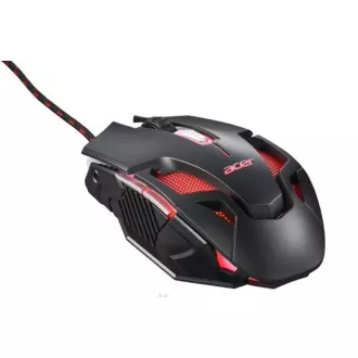 Acer NITRO GAMING MOUSE II - herná myš optická, max. 7200dpi (6 úrovní - 800-7200), 7 typov podsvietenia, 6 tlačidiel