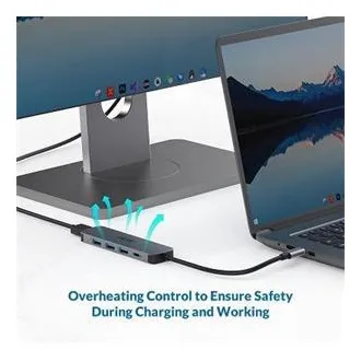 Acer 5IN1 Mini Dock statioType- C dongle, 1x HDMI (až 3840x2160@60hz), 3x USB 3.0 5Gbps ports, 1x Type-C up to 100W PD port (hosť)