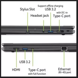 Acer TravelMate Spin B3 (TMB312RN-31-TCO-C8ZG) Intel N150 /8GB/256GB SSD/12,2" WUXGA IPS Touch/Win11 Pre EDU/čierna Acer TravelMate Spin B3 (TMB312RN-31-TCO-C8ZG) Intel N150 /8GB/256GB SSD/12,2" WUXGA IPS Touch/Win11 Pre EDU/čierna