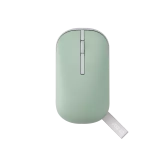 Asus MD100 bezdrôtová myš - 2,4 Ghz dongl/bluetooth/ 1600dpi/ zelená+krémová