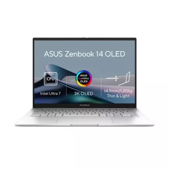 ASUS Zenbook 14 - Ultra 7 Procesor 255H/32GB/1TB SSD/14"/WUXGA/OLED/Touch/2y PUR/Win 11 Pro/strieborná ASUS Zenbook 14 - Ultra 7 Procesor 255H/32GB/1TB SSD/14"/WUXGA/OLED/Touch/2y PUR/Win 11 Pro/strieborná