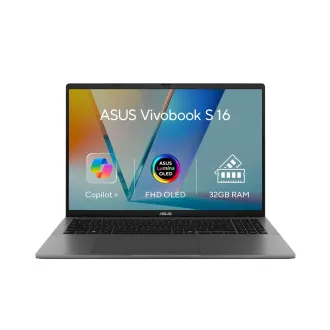 ASUS Vivobook S16 - Ryzen AI 7 350/32GB/1TB SSD/16"/WUXGA/OLED/2y PUR/Win 11 Pre/sivá ASUS Vivobook S16 - Ryzen AI 7 350/32GB/1TB SSD/16"/WUXGA/OLED/2y PUR/Win 11 Pre/sivá