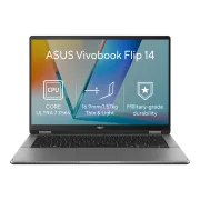 ASUS Vivobook 14 Flip - Ultra 7 Procesor 256V/16GB/1TB SSD/14"/WUXGA/OLED/Touch/2y PUR/Win 11 Home/sivá