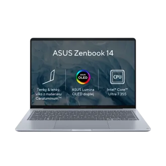 ASUS Zenbook 14 - Ultra 7 355/24GB/512GB SSD/14"/WUXGA/OLED/2y PUR/Win 11 Home/modrá