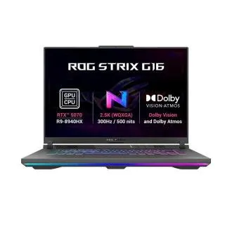 ASUS ROG Strix G16 - Rýdzeň 9 8940HX/32GB/1TB SSD/RTX 5070 8GB/16"/2,5K/IPS/300Hz/2y PUR/Bez OS/sivá ASUS ROG Strix G16 - Rýdzeň 9 8940HX/32GB/1TB SSD/RTX 5070 8GB/16"/2,5K/IPS/300Hz/2y PUR/Bez OS/sivá