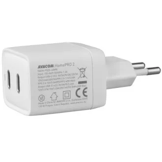 AVACOM HomePRO 2 sieťová nabíjačka s Power Delivery 40W s dvoma USB-C výstupmi AVACOM HomePRO 2 sieťová nabíjačka s Power Delivery 40W s dvoma USB-C výstupmi
