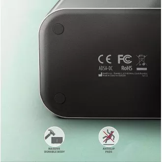 AXAGON ADSA-DC, USB-C 5Gbps - 2x SATA 6G 2.5"/3.5" SSD/HDD CLONE DUAL dokovacia stanica