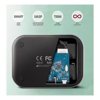 AXAGON ADSA-DC, USB-C 5Gbps - 2x SATA 6G 2.5"/3.5" SSD/HDD CLONE DUAL dokovacia stanica