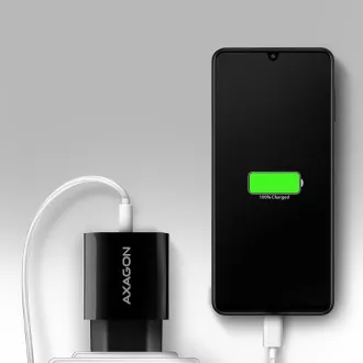AXAGON ACU-QC18, Nabíjačka do siete 18W, 1x port USB-A, QC3.0/AFC/Apple, čierna