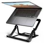 AXAGON STND-LAB hliníkový stojan na notebook 10"-17.3" nastaviteľná výška, čierny