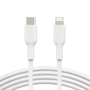 Belkin BOOST CHARGE™ Lightning/USB-C kábel, 2m, biely