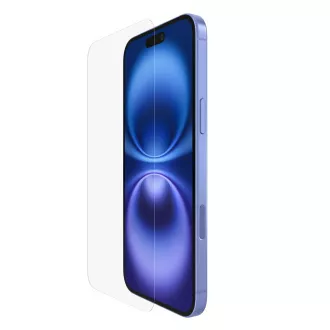 Belkin SCREENFORCE™ Invisiglass Anti-Microbial ochranné sklo pre iPhone 16 Plus / 15 Plus / 14 Pre Max