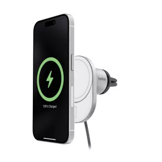 Belkin BOOST CHARGE ™ Qi2 Magnetický držiak s nabíjaním do auta, 15W, šedý