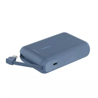 Belkin BOOST CHARGE USB-C Power Delivery PowerBanka s integrovaným USB-C káblom, 10000mAh, 20W, modrá