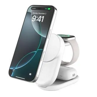 Belkin UltraCharge Qi2 25W 3v1 Magnetická nabíjačka pre iPhone/Apple Watch/AirPods, biela Belkin UltraCharge Qi2 25W 3v1 Magnetická nabíjačka pre iPhone/Apple Watch/AirPods, biela