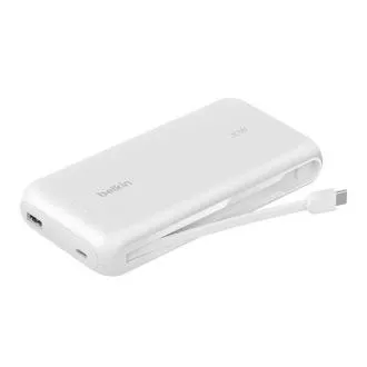 Belkin BOOST CHARGE USB-C Power Delivery PowerBanka s integrovaným USB-C káblom, 20000mAh, 30W, biela Belkin BOOST CHARGE USB-C Power Delivery PowerBanka s integrovaným USB-C káblom, 20000mAh, 30W, biela