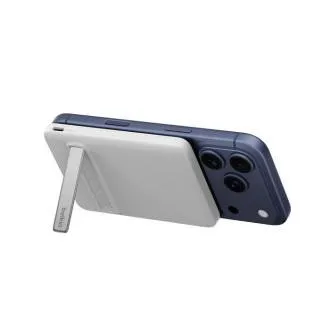 Belkin BOOST CHARGE Qi2 Magnetická Bezdrôtová PowerBanka so stojanom, 5000mAh, slim, biela Belkin BOOST CHARGE Qi2 Magnetická Bezdrôtová PowerBanka so stojanom, 5000mAh, slim, biela