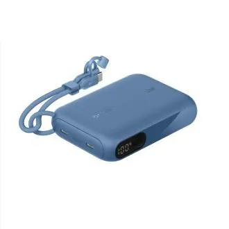 Belkin BOOST CHARGE USB-C Power Delivery PowerBanka s displejom, 10000mAh, 20W, modrá Belkin BOOST CHARGE USB-C Power Delivery PowerBanka s displejom, 10000mAh, 20W, modrá