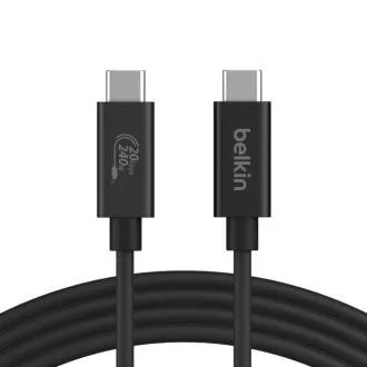 Belkin CONNECT USB4 kábel 240 W, 20 Gb/s, 2m Belkin CONNECT USB4 kábel 240 W, 20 Gb/s, 2m