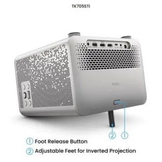 BenQ DLP Projektor TK705STi 4K UHD 3840x2160/3000 ANSI lm/600 000:1/HDMI/USB-A/USB-C/Jack/BT/Wi-Fi/Repro/Google TV + Android 11 BenQ DLP Projektor TK705STi 4K UHD 3840x2160/3000 ANSI lm/600 000:1/HDMI/USB-A/USB-C/Jack/BT/Wi-Fi/Repro/Google TV + Android 11