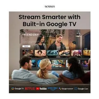 BenQ DLP Projektor TK705STi 4K UHD 3840x2160/3000 ANSI lm/600 000:1/HDMI/USB-A/USB-C/Jack/BT/Wi-Fi/Repro/Google TV + Android 11 BenQ DLP Projektor TK705STi 4K UHD 3840x2160/3000 ANSI lm/600 000:1/HDMI/USB-A/USB-C/Jack/BT/Wi-Fi/Repro/Google TV + Android 11