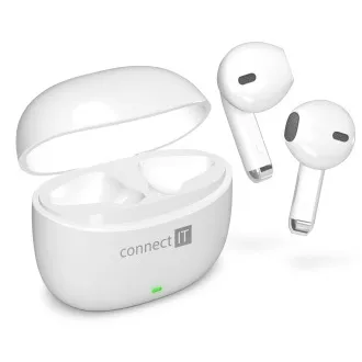 CONNECT IT True Wireless SonicBass slúchadlá do uší s mikrofónom, BIELA CONNECT IT True Wireless SonicBass slúchadlá do uší s mikrofónom, BIELA