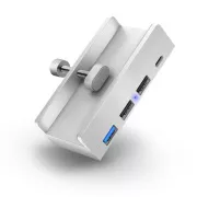 CONNECT IT USB DeskHub 4v1 na dosku stola, STRIEBORNÝ