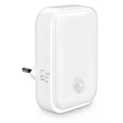 CONNECT IT SPARKLE 1 SENSOR nočné svetlo s pohybovým čidlom, 3 úrovne osvetlenia, BIELA