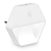 CONNECT IT SPARKLE 2 SENSOR nočné svetlo s pohybovým čidlom, 3 úrovne osvetlenia, BIELA