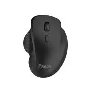 C-TECH myš WLM-14BK Dual mode, bezdrôtová, ergo, BT5.0 + 2,4 GHz, 1600DPI, 6 tlačidiel, USB nano receiver, čierna