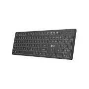 C-TECH klávesnica CZ/SK KB-201-BL, nízkoprofilová, podsvietenie, USB, CZ/SK
