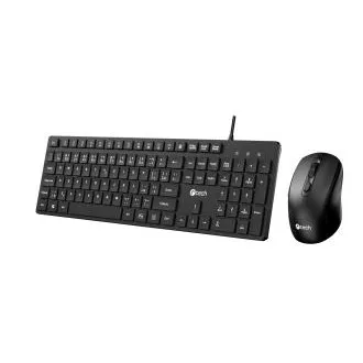 C-TECH KBM-108, drôtový combo set s myšou, multimediálne, nízkoprofilové klávesy, USB, CZ/SK C-TECH KBM-108, drôtový combo set s myšou, multimediálne, nízkoprofilové klávesy, USB, CZ/SK
